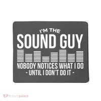 Funny Audio Engineer Sound Technician Guy Gift Mousepad thumb 0