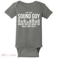 Funny Audio Engineer Sound Technician Guy Gift Baby Bodysuit thumb 0