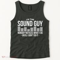 Funny Audio Engineer Sound Technician Guy Gift Tank Top thumb 2
