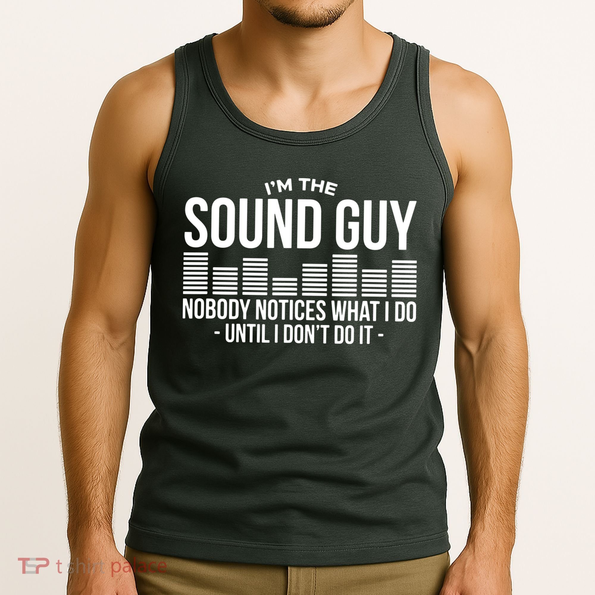 Funny Audio Engineer Sound Technician Guy Gift Tank Top