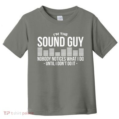 Funny Audio Engineer Sound Technician Guy Gift Toddler T-Shirt