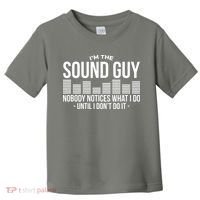 Funny Audio Engineer Sound Technician Guy Gift Toddler T-Shirt thumb 0