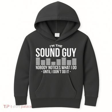 Funny Audio Engineer Sound Technician Guy Gift Kids Hoodie