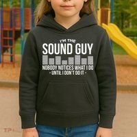 Funny Audio Engineer Sound Technician Guy Gift Kids Hoodie thumb 3