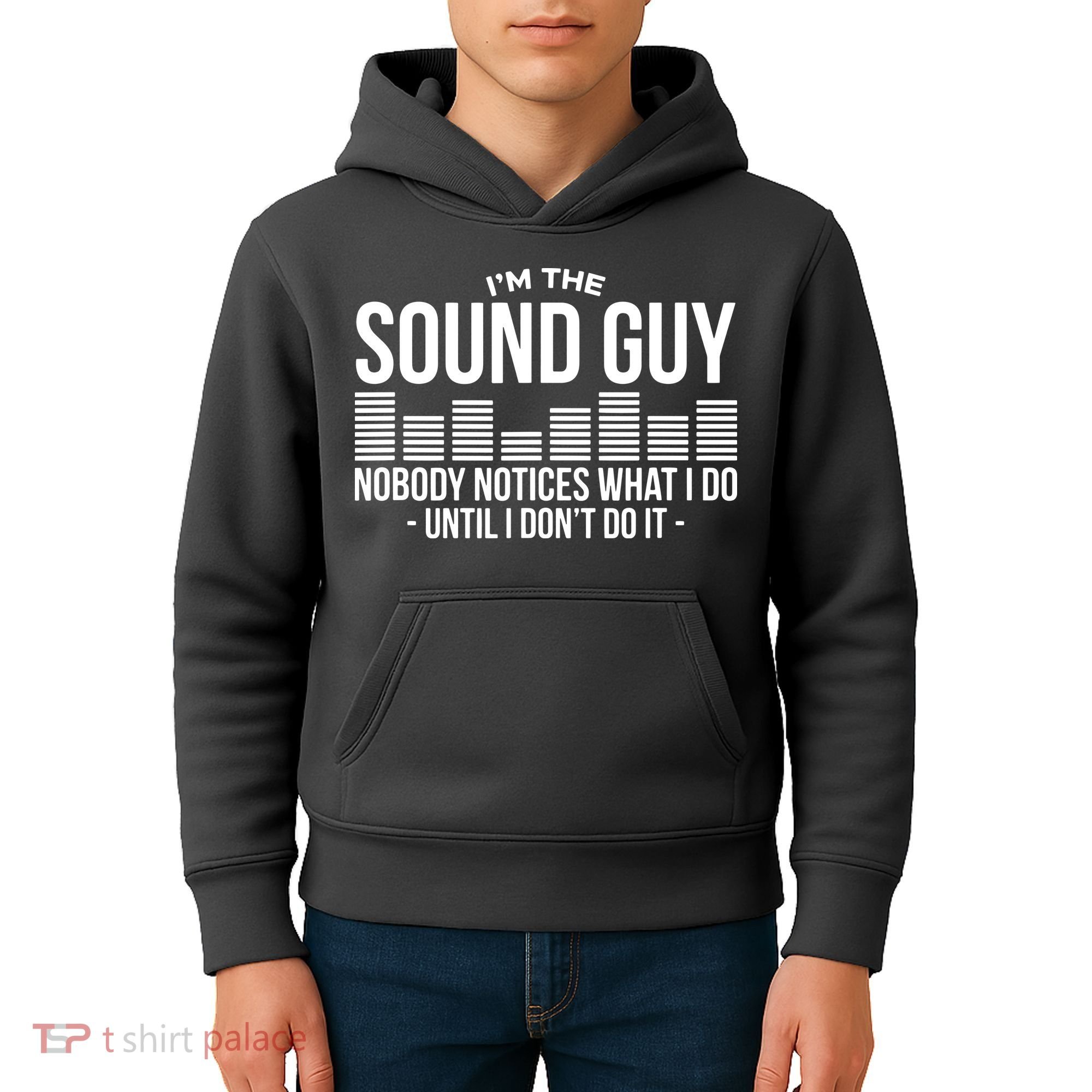 Funny Audio Engineer Sound Technician Guy Gift Kids Hoodie