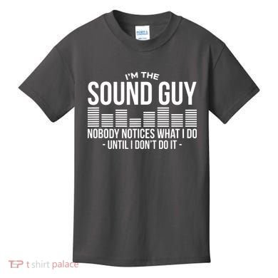 Funny Audio Engineer Sound Technician Guy Gift Kids T-Shirt