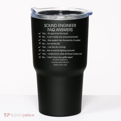 Funny Audio Engineer Definition Sound Technician Guy Gift Tumbler