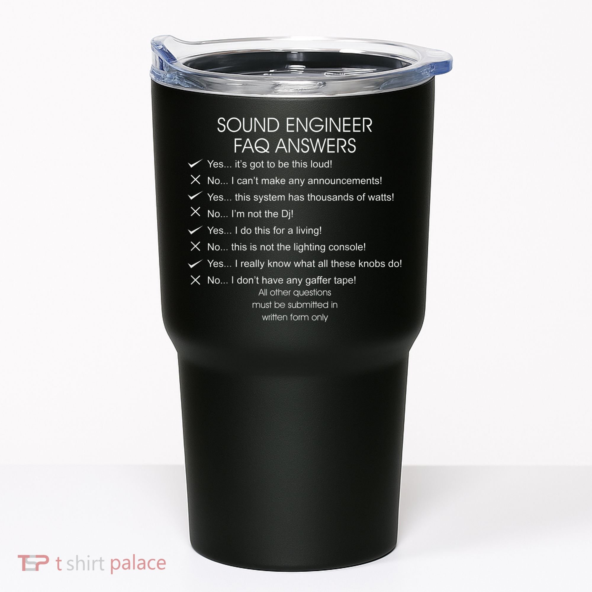 Funny Audio Engineer Definition Sound Technician Guy Gift Tumbler