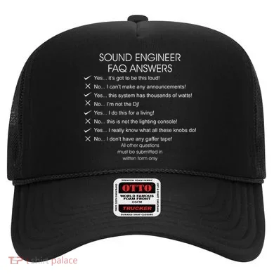 Funny Audio Engineer Definition Sound Technician Guy Gift Hat