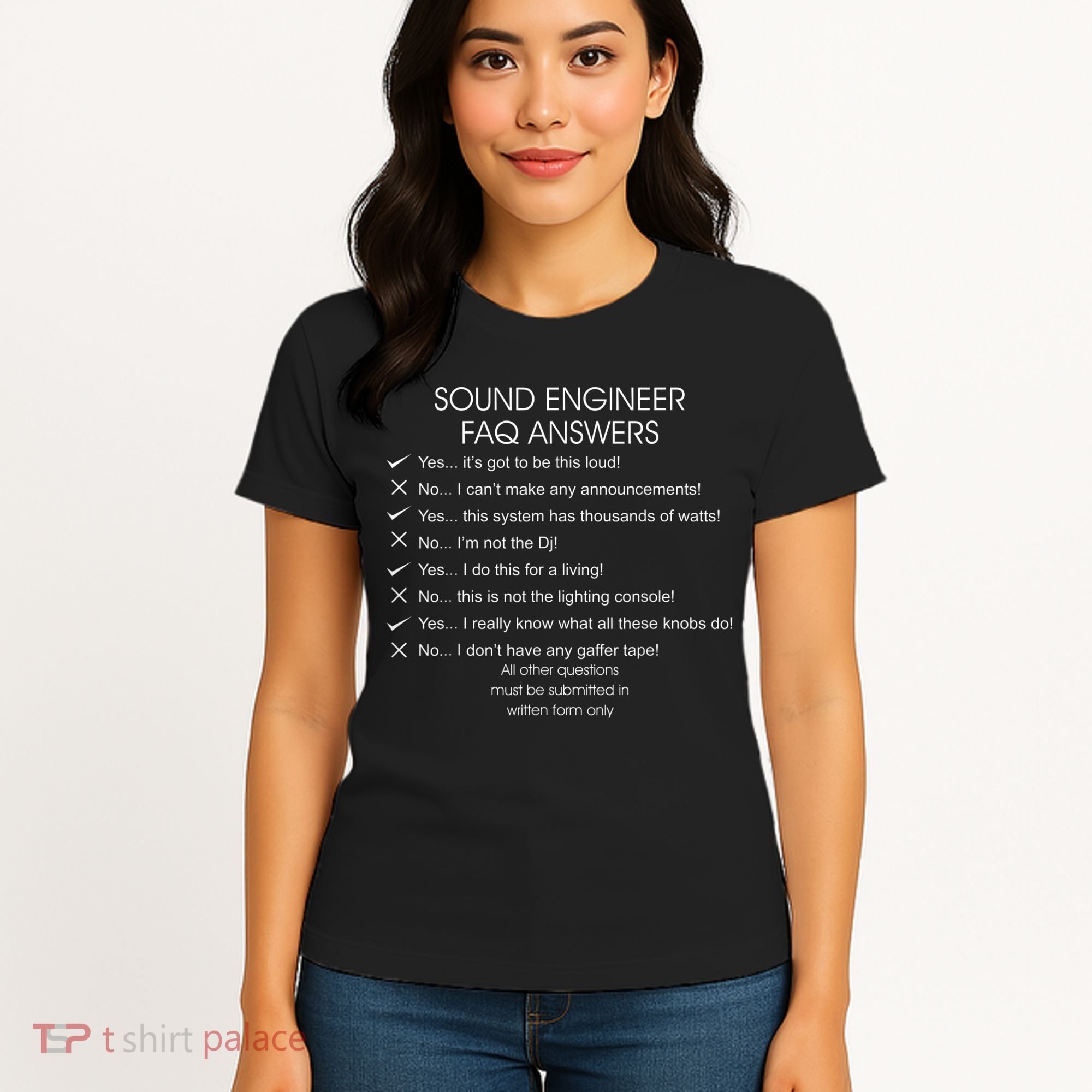 Funny Audio Engineer Definition Sound Technician Guy Gift Women's T-Shirt