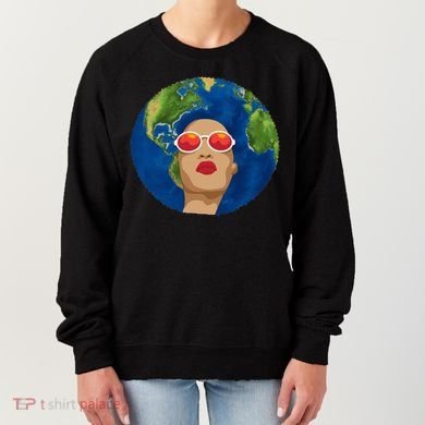 Female Afro Earth Day Women's Sweatshirt