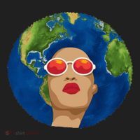 Female Afro Earth Day Women's Sweatshirt thumb 2