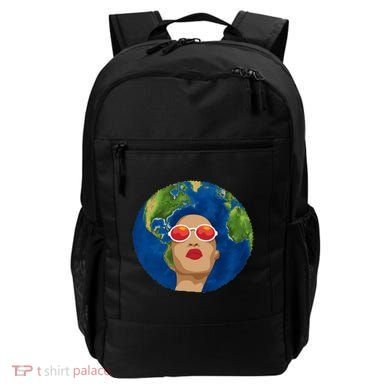 Female Afro Earth Day Backpack