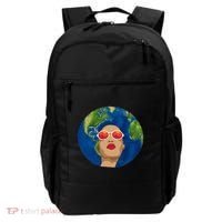 Female Afro Earth Day Backpack thumb 0