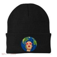 Female Afro Earth Day Beanie thumb 0