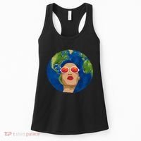 Female Afro Earth Day Women's Tank Top thumb 0