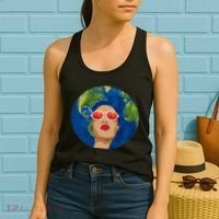 Female Afro Earth Day Women's Tank Top thumb 2
