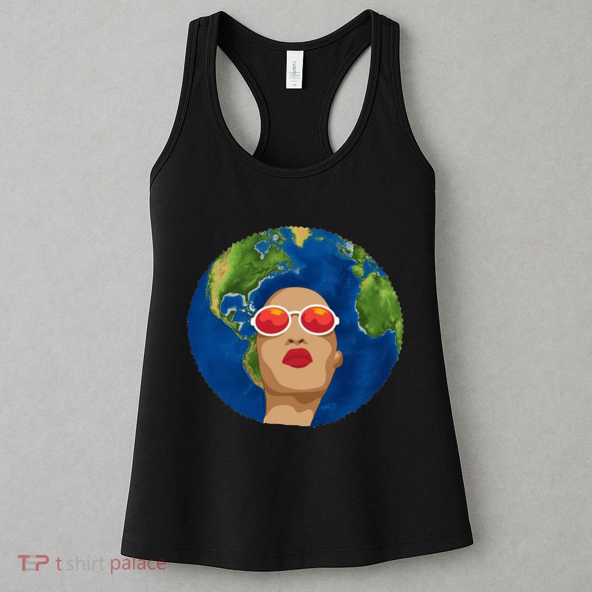 Female Afro Earth Day Women's Tank Top