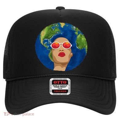 Female Afro Earth Day Hat