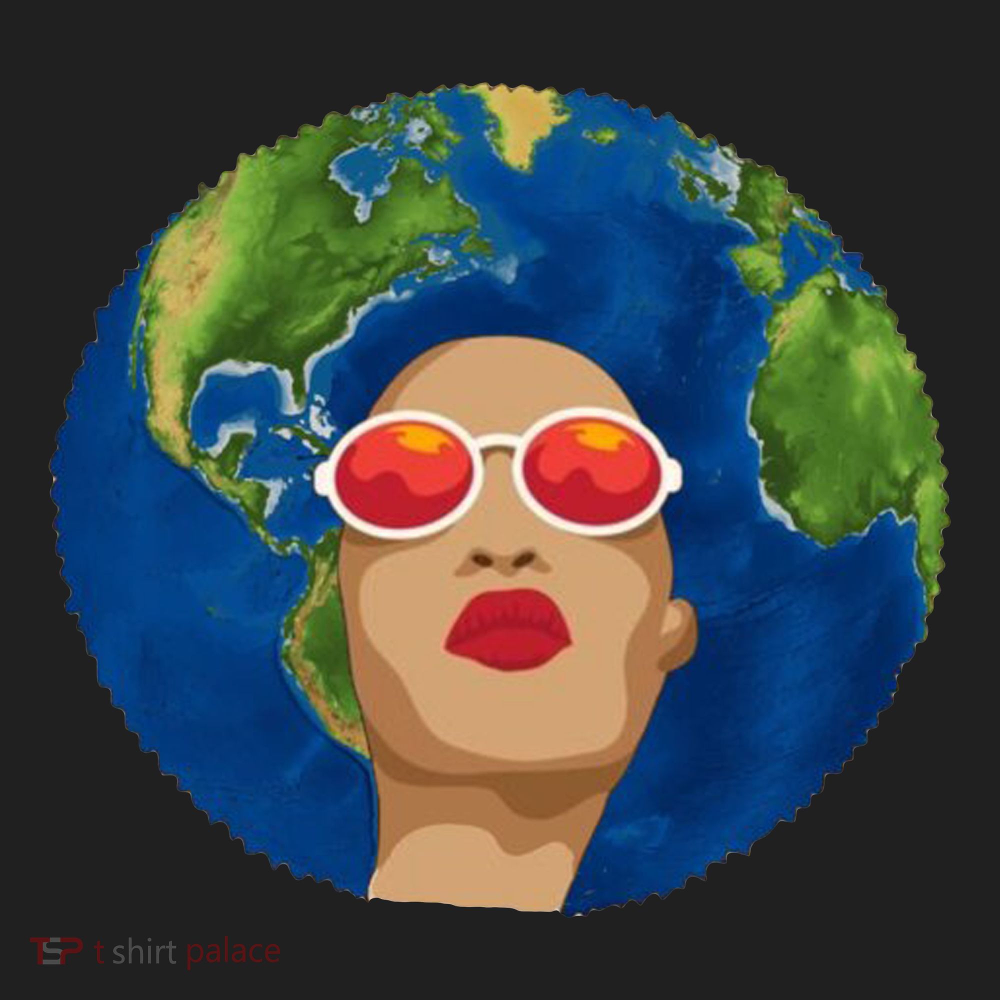 Female Afro Earth Day Hat