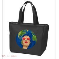 Female Afro Earth Day Tote Bag thumb 3