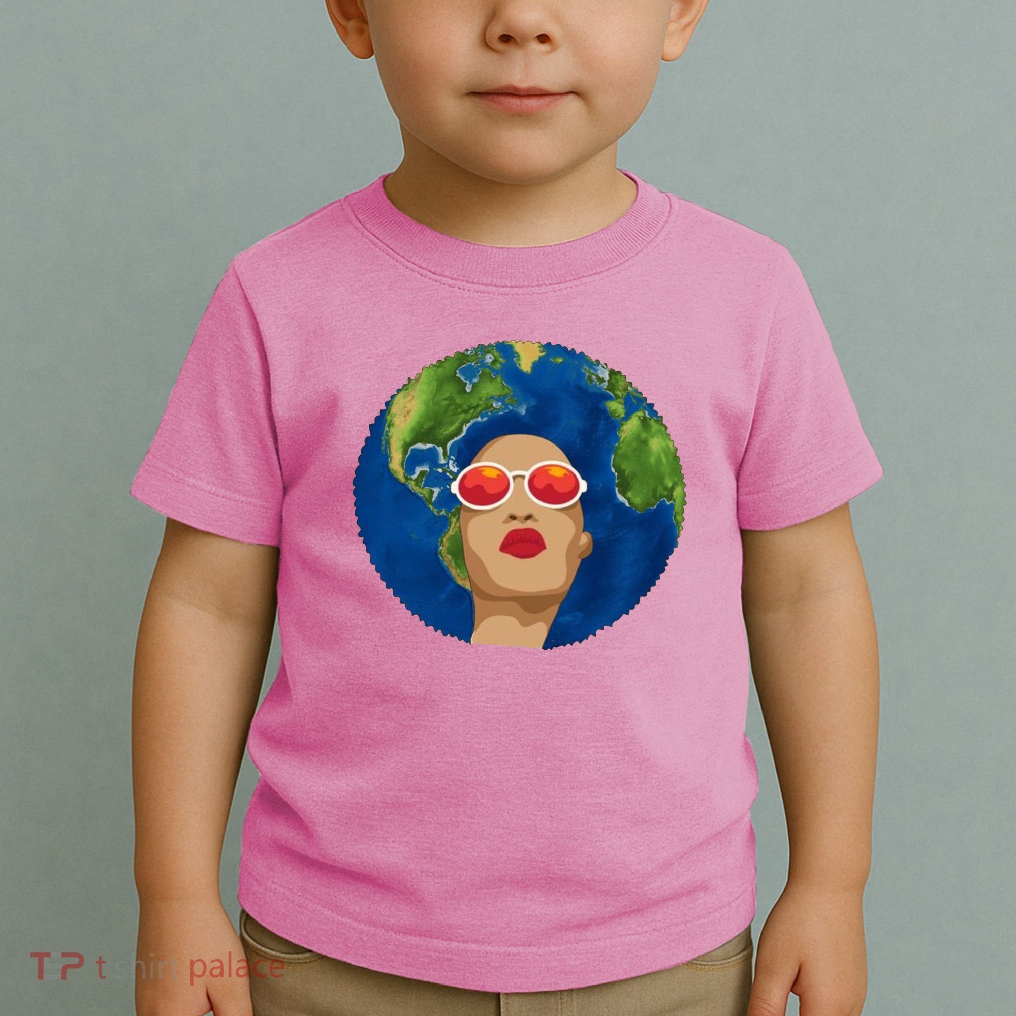Female Afro Earth Day Toddler T-Shirt