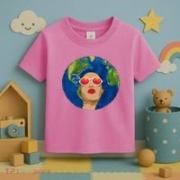 Female Afro Earth Day Toddler T-Shirt thumb 3