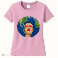 Female Afro Earth Day Women's T-Shirt thumb 0