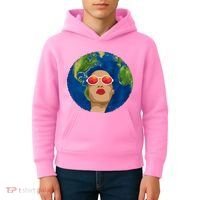 Female Afro Earth Day Kids Hoodie thumb 4