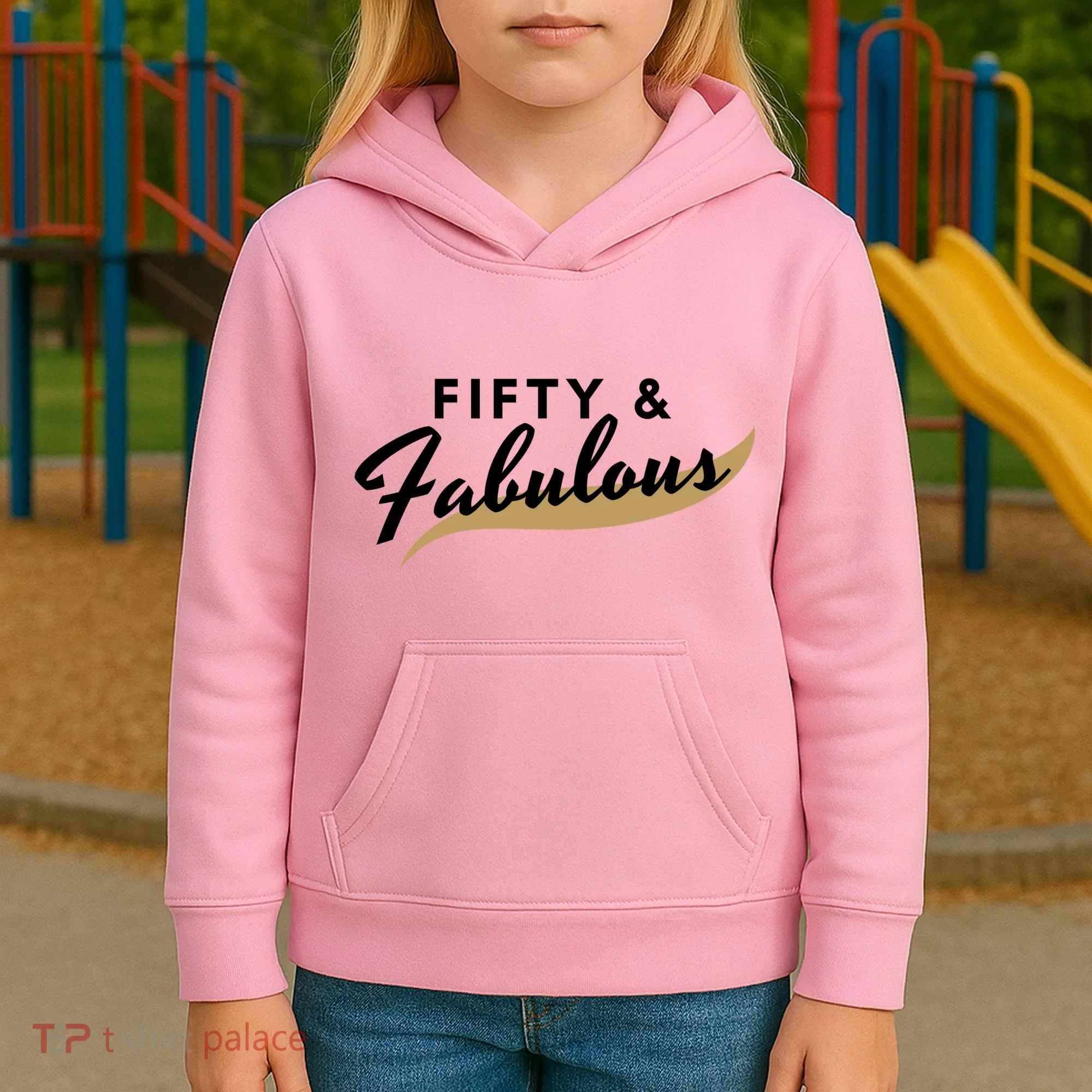 Fifty And Fabulous Kids Hoodie
