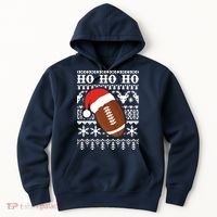 Funny American Football Ugly Christmas Sweater Boy XMAS Hoodie thumb 0
