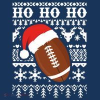 Funny American Football Ugly Christmas Sweater Boy XMAS Women's Hoodie thumb 2