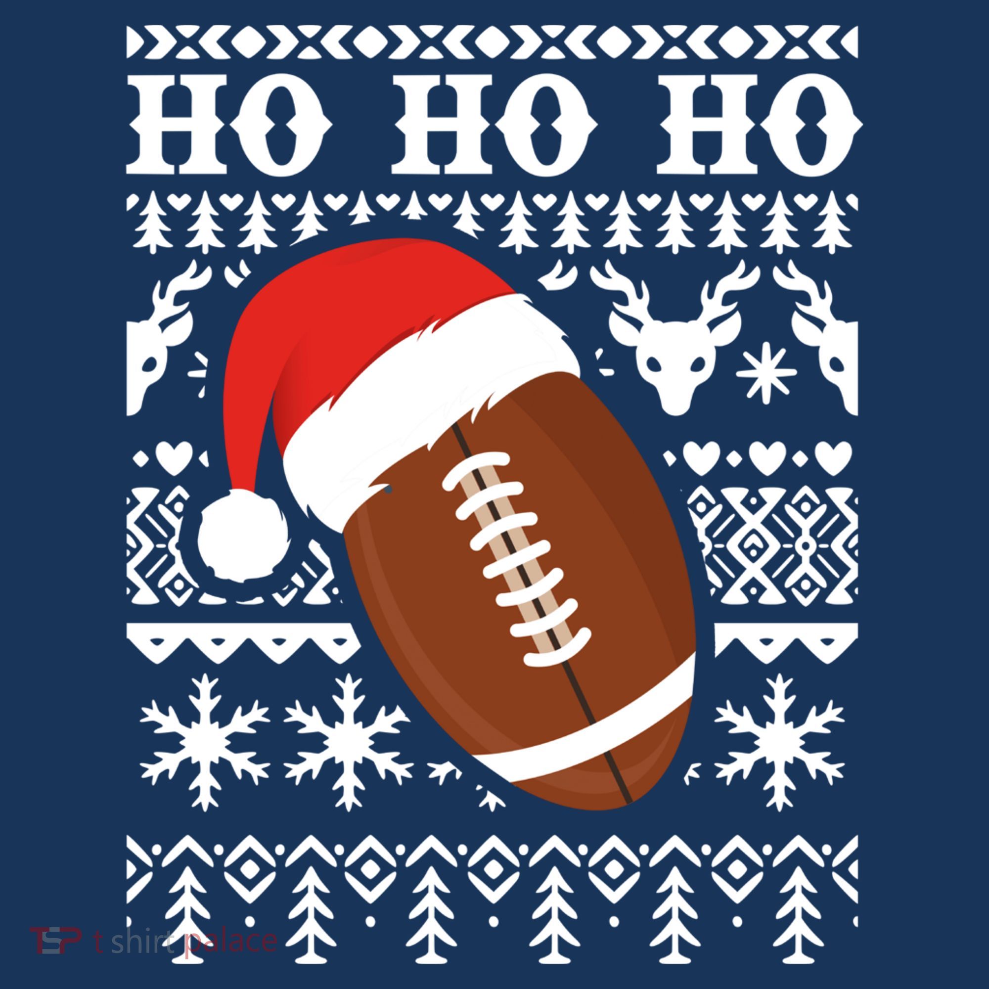Funny American Football Ugly Christmas Sweater Boy XMAS Women's Hoodie