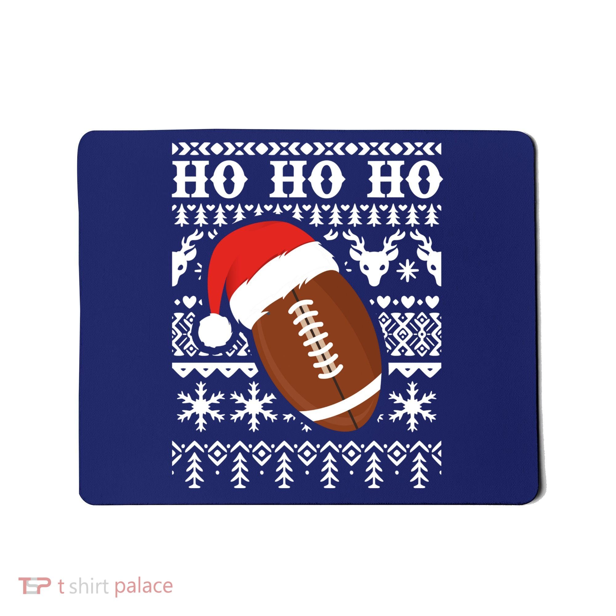Funny American Football Ugly Christmas Sweater Boy XMAS Mousepad