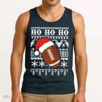 Funny American Football Ugly Christmas Sweater Boy XMAS Tank Top thumb 3
