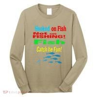 Fish And Fishing Boats Clipart Long Sleeve Shirt thumb 0