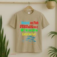 Fish And Fishing Boats Clipart T-Shirt thumb 2