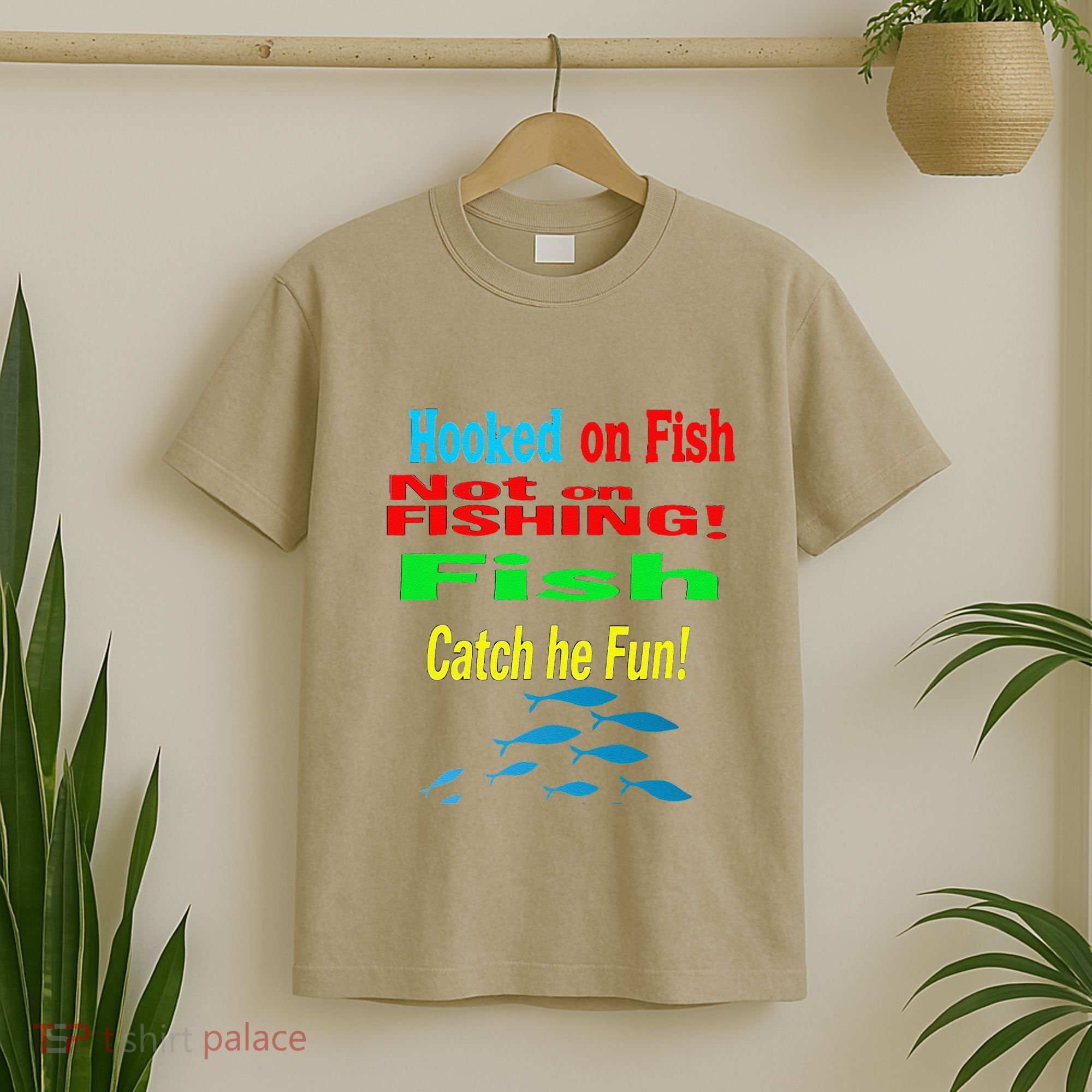 Fish And Fishing Boats Clipart T-Shirt