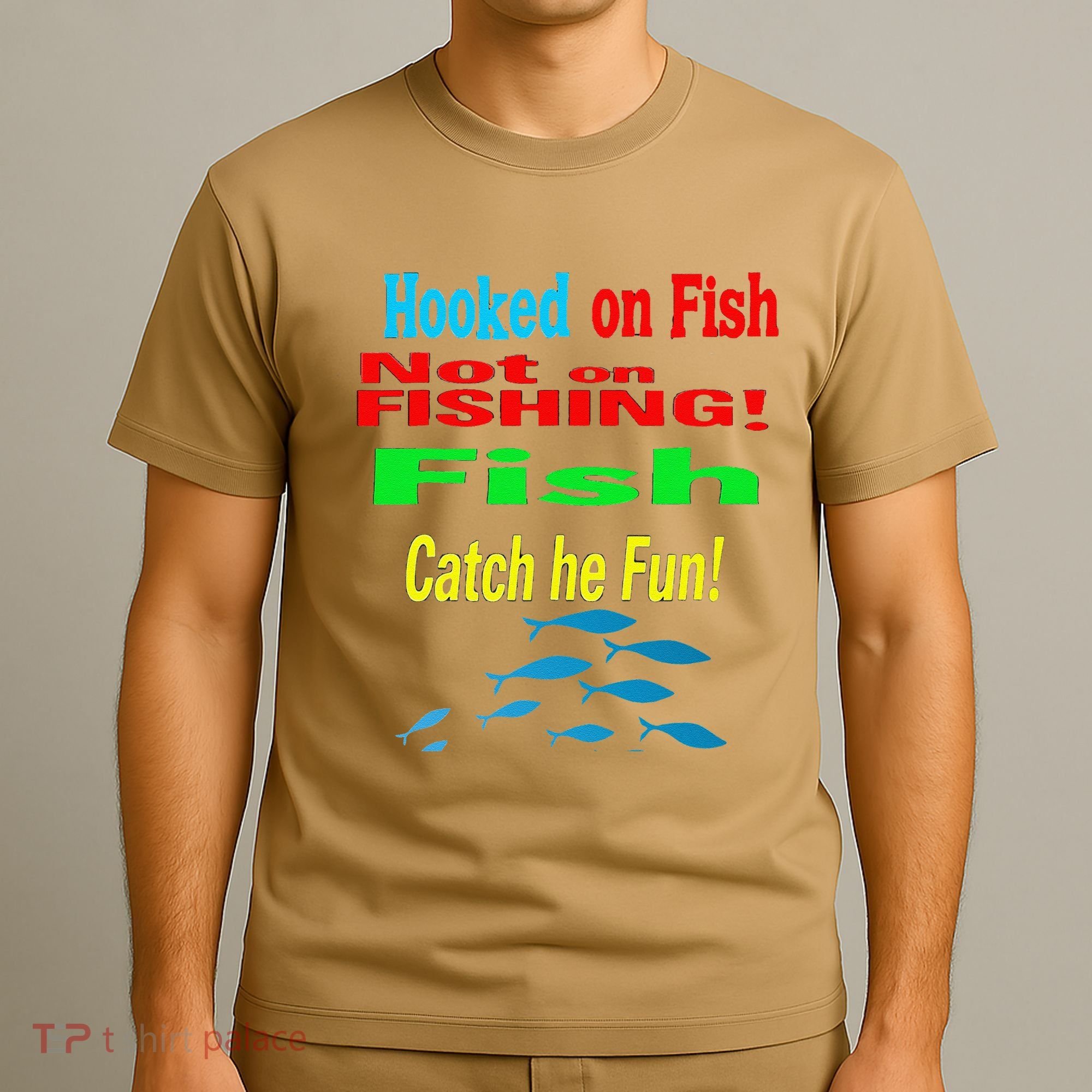 Fish And Fishing Boats Clipart T-Shirt