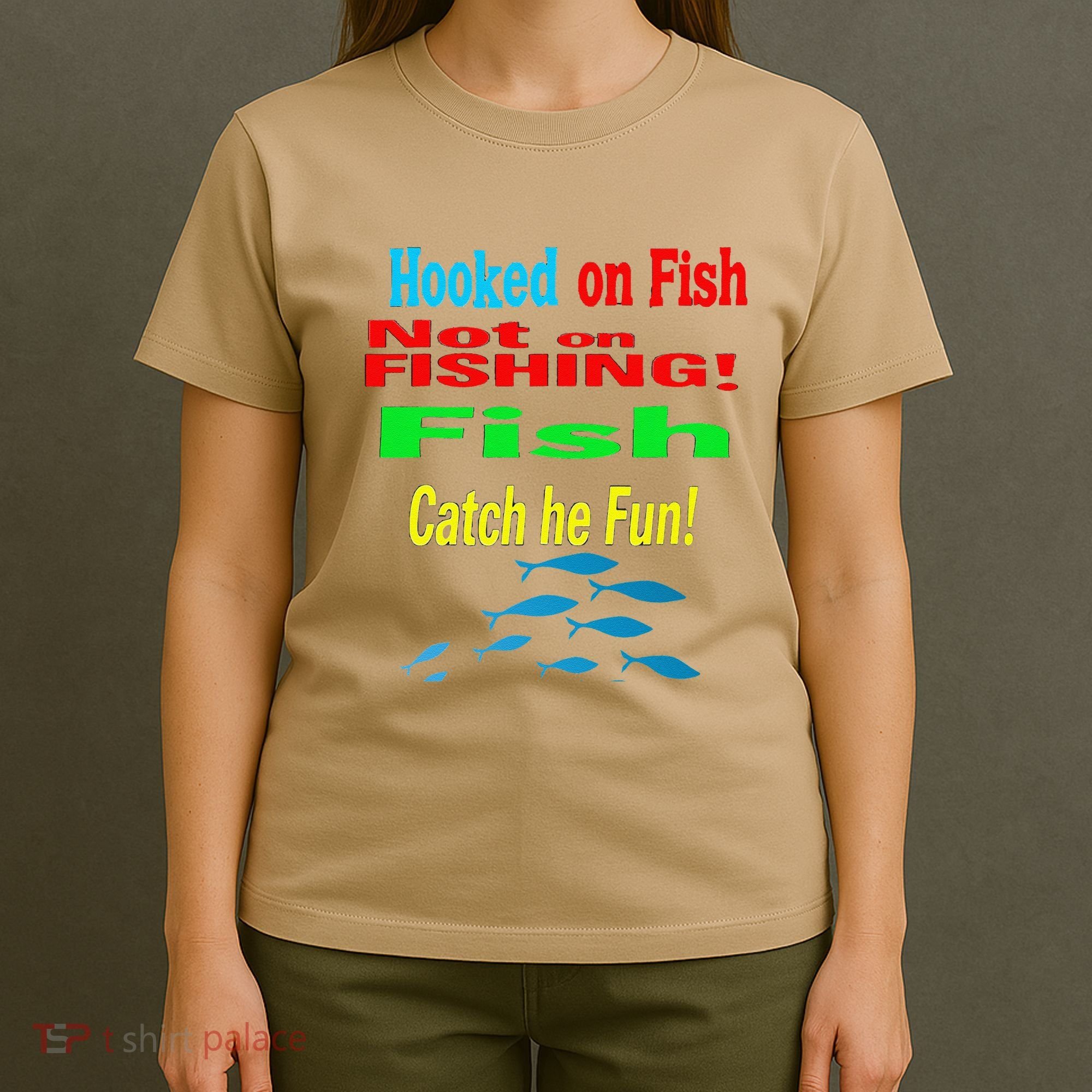Fish And Fishing Boats Clipart T-Shirt