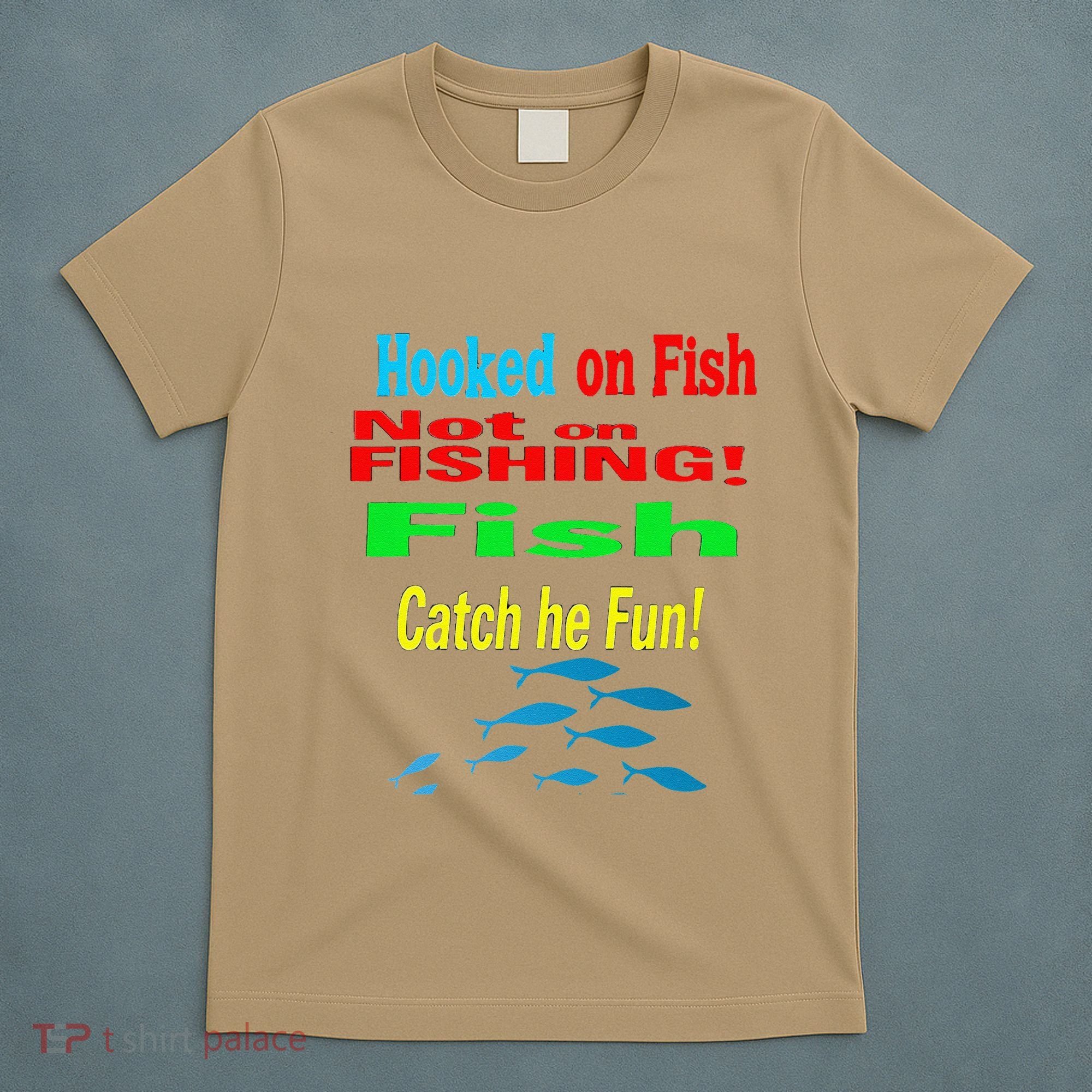 Fish And Fishing Boats Clipart T-Shirt