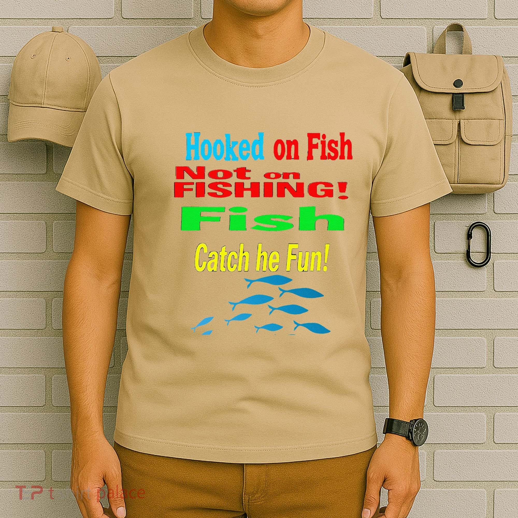 Fish And Fishing Boats Clipart T-Shirt
