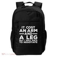 Funny Amputee For Men Women Prosthetic Leg Amputation Joke Backpack thumb 0