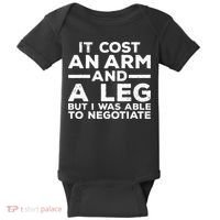 Funny Amputee For Men Women Prosthetic Leg Amputation Joke Baby Bodysuit thumb 0