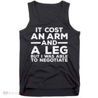 Funny Amputee For Men Women Prosthetic Leg Amputation Joke Tank Top thumb 0