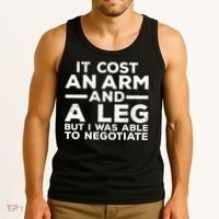 Funny Amputee For Men Women Prosthetic Leg Amputation Joke Tank Top thumb 3