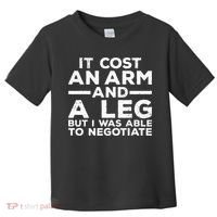 Funny Amputee For Men Women Prosthetic Leg Amputation Joke Toddler T-Shirt thumb 0