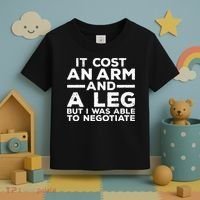 Funny Amputee For Men Women Prosthetic Leg Amputation Joke Toddler T-Shirt thumb 3