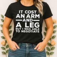 Funny Amputee For Men Women Prosthetic Leg Amputation Joke Women's T-Shirt thumb 2