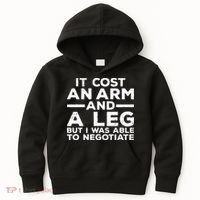 Funny Amputee For Men Women Prosthetic Leg Amputation Joke Kids Hoodie thumb 0